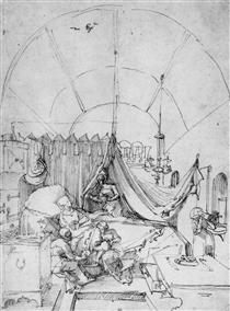 Birth of Mary - Albrecht Dürer