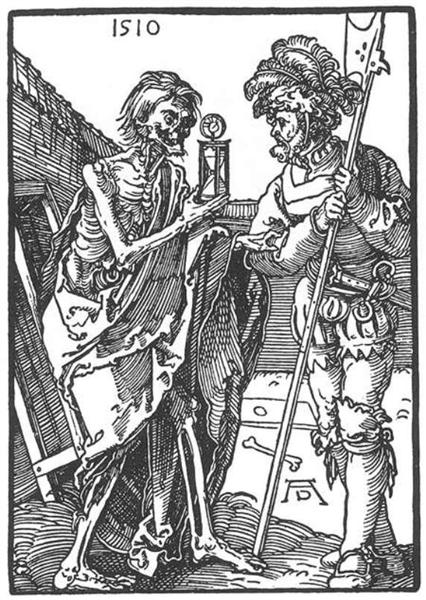 Смерть и ландскнехт, 1510 - Альбрехт Дюрер