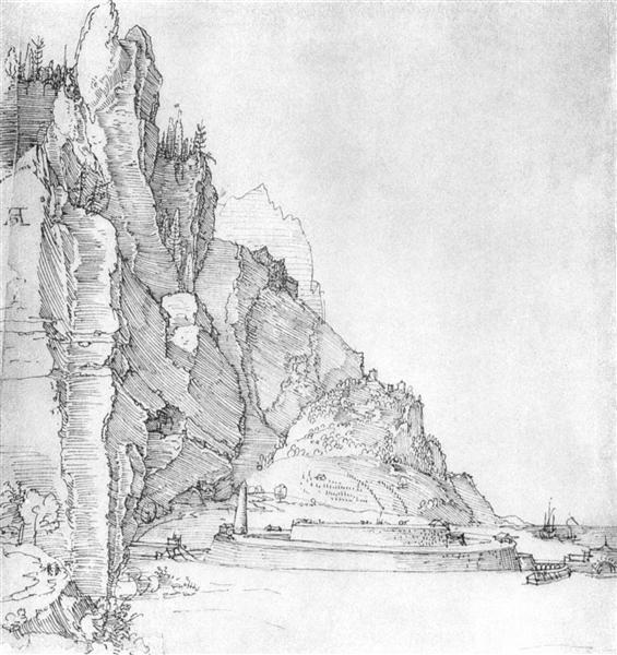 Fort between mountains and sea, 1527 - Альбрехт Дюрер