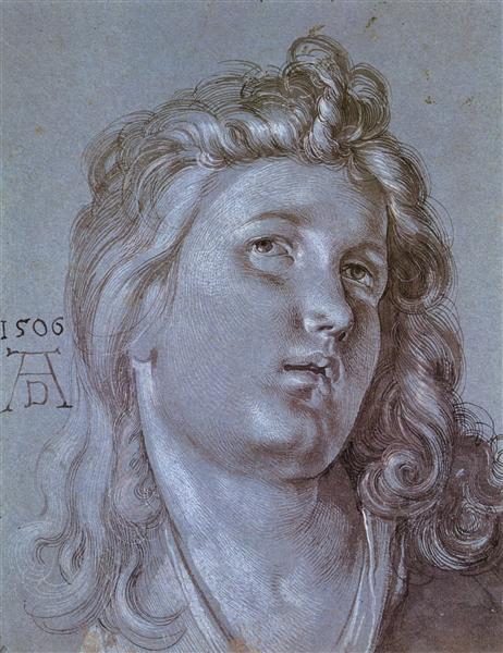 Head of an Angel, 1506 - Альбрехт Дюрер
