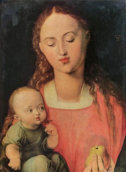 Дева Мария с младенцем, 1526 - Альбрехт Дюрер