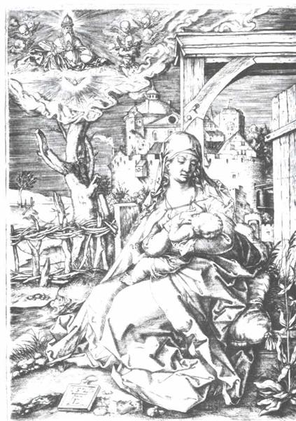 Дева Мария у ворот, 1520 - Альбрехт Дюрер
