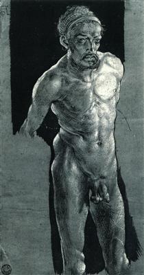 Nude Self-portrait - Albrecht Durer