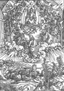 Св. Иоанн и двадцать четыре старца в небесах - Альбрехт Дюрер