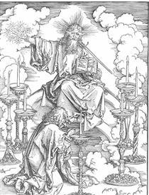 St John`s Vision of Christ and the Seven Candlesticks - Albrecht Dürer