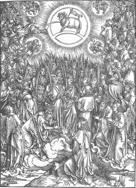 The Adoration of the Lamb and the Hymn of the Chosen, 1497 - 1498 - Albrecht Durer