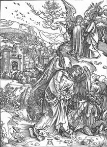 The Angel with the Key to the Bottomless Pit - Albrecht Dürer