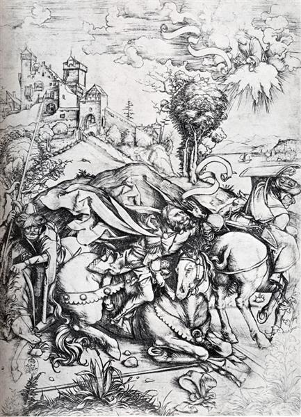 The Conversion Of St. Paul, 1495 - Альбрехт Дюрер