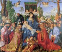 La Vierge de la fête du rosaire - Albrecht Dürer