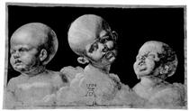 Three children's heads - Alberto Durero