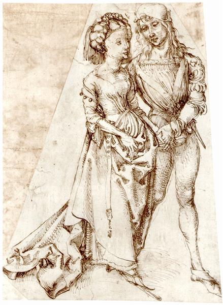 Молодая пара, c.1492 - c.1494 - Альбрехт Дюрер