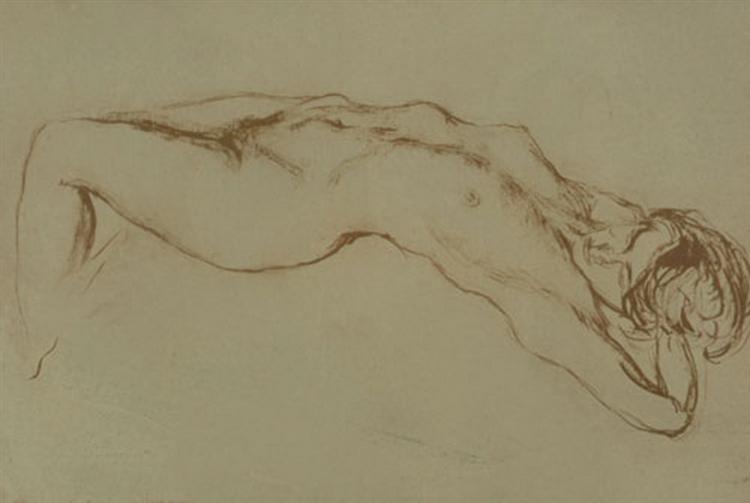 Naked female form - Alekos Kontopoulos