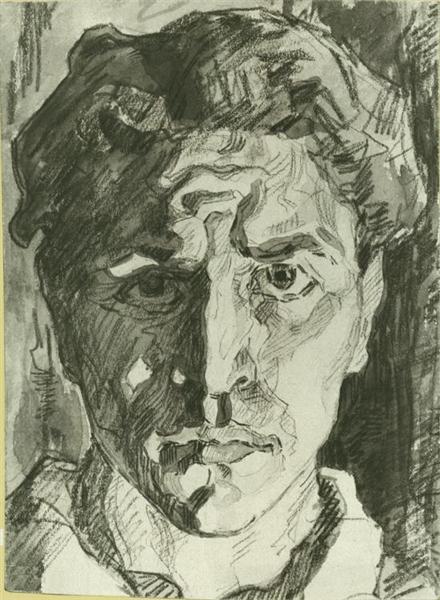 Self-portrait, 1916 - Aleksandr Deyneka