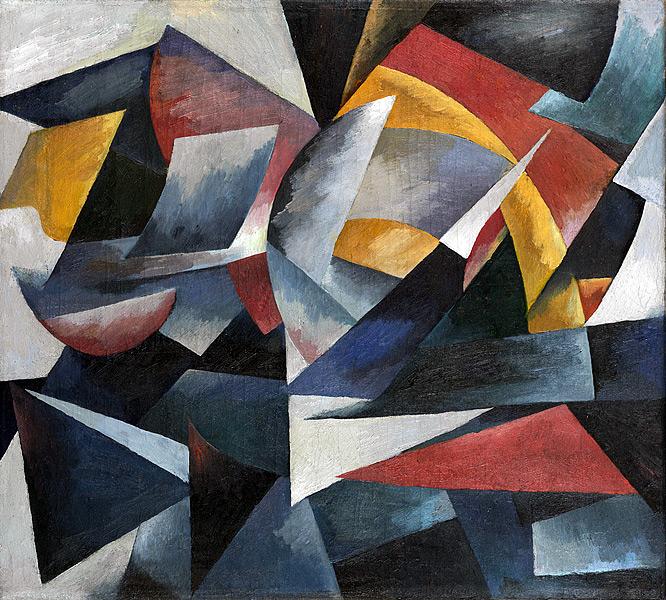 Futuristic composition, 1917 - 1918 - Aleksandra Ekster
