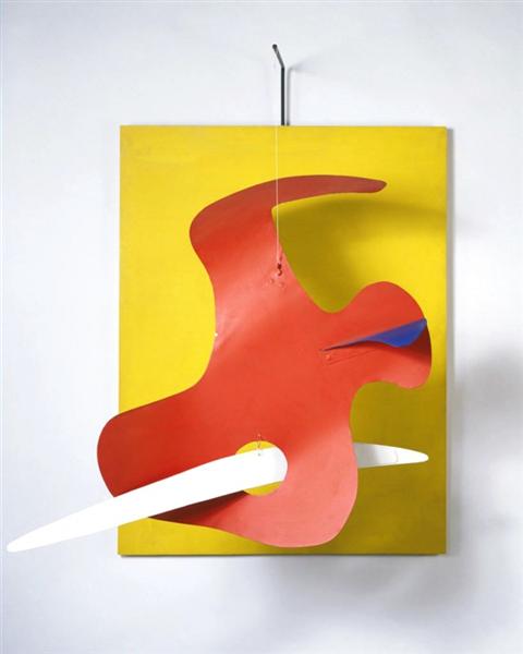 Form against Yellow (Yellow Panel), 1936 - Alexander Calder