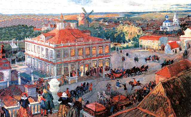 At the German Quarter, 1911 - Alexandre Benois