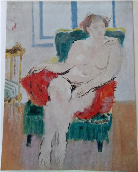 Nude in an Armchair, 1936 - Alexandru Ciucurencu