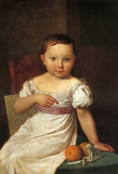 Portrait of Nastya Havskaya, 1826 - Олексій Венеціанов