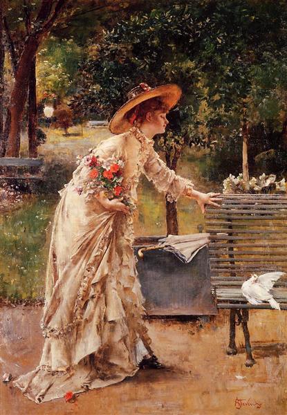 Afternoon in the Park, c.1885 - Alfred Stevens