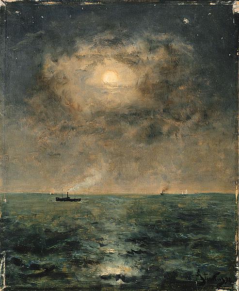 Moonlit seascape, 1892 - Alfred Stevens