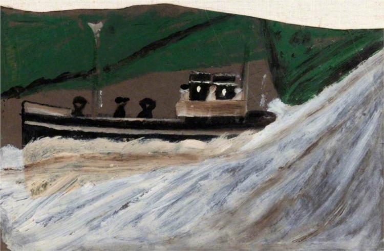 Boat with Figures, 1940 - Alfred Wallis