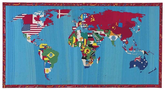 Mappa del mondo, 1988 - Alighiero Boetti