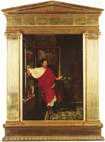 A Roman Scribe Writing Dispatches - Lawrence Alma-Tadema
