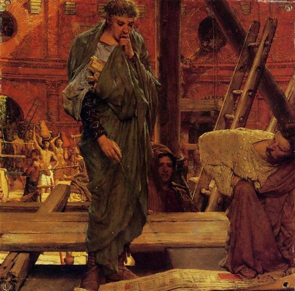 Architecture in Ancient Rome, 1877 - Sir Lawrence Alma-Tadema
