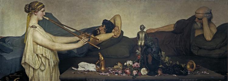 Помпейская сцена (Полуденный отдых), 1868 - Лоуренс Альма-Тадема