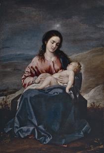A Virgem Maria e o Menino Jesus - Alonso Cano