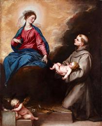 Vision of St. Anthony of Padua - Alonzo Cano