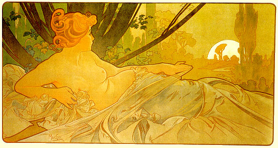Dawn, 1899 - Альфонс Муха