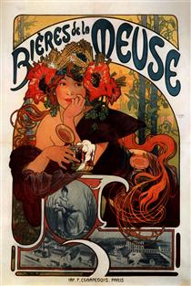 Beer of the Meuse - Alphonse Mucha
