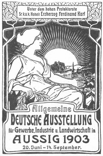 General German poster exhibition for trade, industry and agriculture, 1903 - Alphonse Mucha