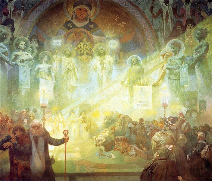 Holy Mount Athos, 1926 - 慕夏