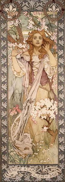 Alphonse Mucha, Maude Adams as Joan of Arc, 1909
