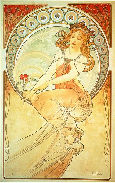 Alphonse Mucha, Painting