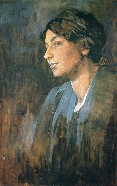 Portrait of Marushka, Artist s Wife, 1905 - Alphonse Mucha