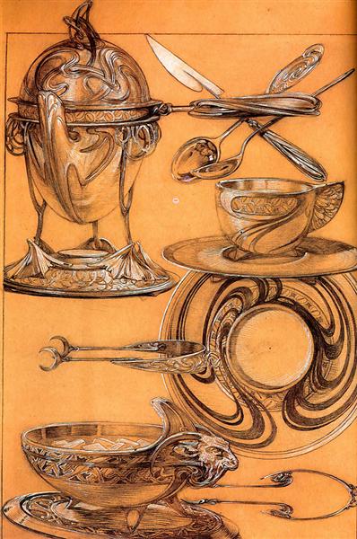 Studies, 1902 - Alfons Mucha