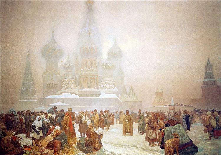 The Abolition of Serfdom in Russia, 1914 - Alphonse Mucha