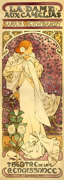 The Lady of the Camellias, 1896 - Alphonse Mucha