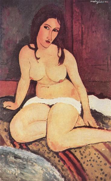 Seated Nude, 1917 - Amedeo Modigliani