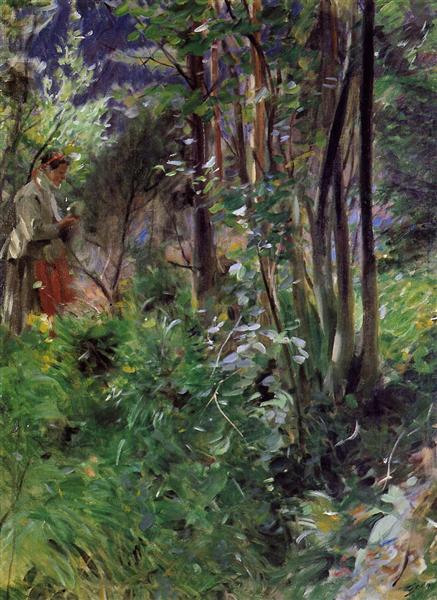 A Woman in a Forest, 1907 - Андерс Цорн