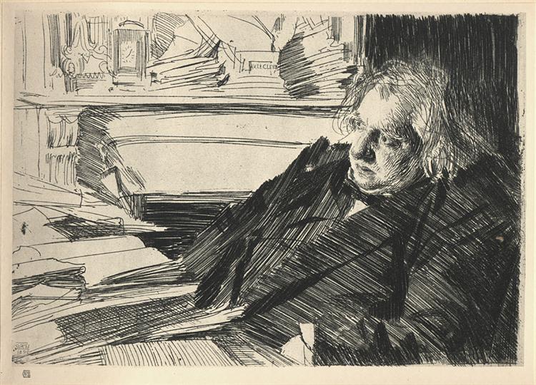 Joseph-Ernest Renan, 1892 - Anders Zorn