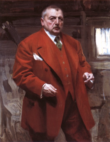 Self-portrait in red, 1915 - Anders Zorn