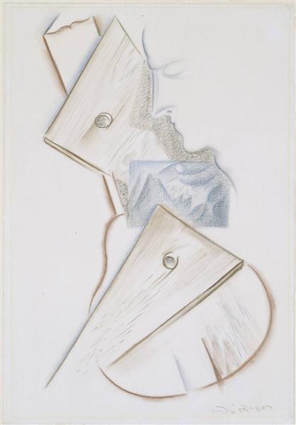 Guitar and Profile, 1923 - 1924 - André Masson