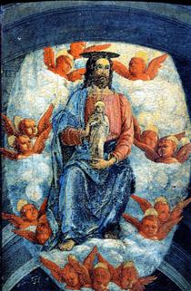 Christ with the soul of the Virgin - Andrea Mantegna