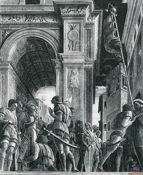 St James Led to Execution (Scenes from the Life of St. James), 1448 - 1457 - Andrea Mantegna