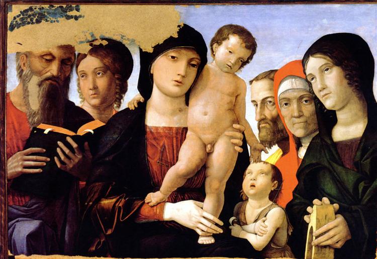Святе сімейство, 1485 - Андреа Мантенья