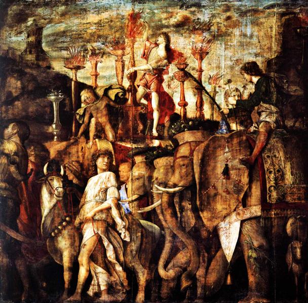Trumpet players, 1490 - 1506 - Андреа Мантенья